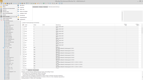 Whats New LINEAR V25 - Neue Anordnung des Menüs in LINEAR Building