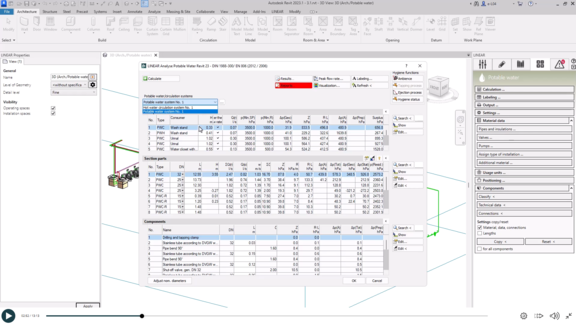 Potable Water Calculation - Dialog