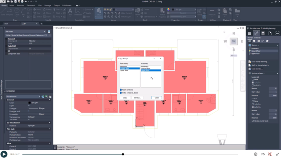 Architecture _Create_AutoCAD - Duplicate rooms