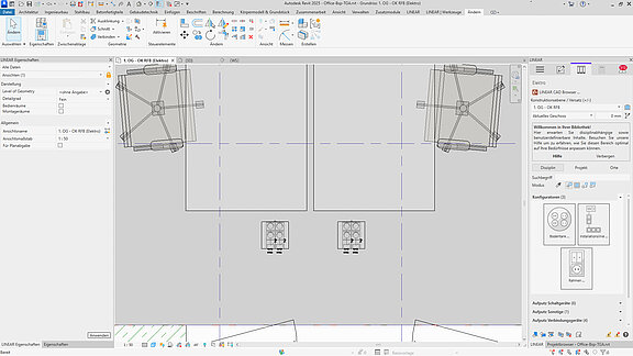 Bodentankkonfigurator Revit - Elektro - Draufsicht