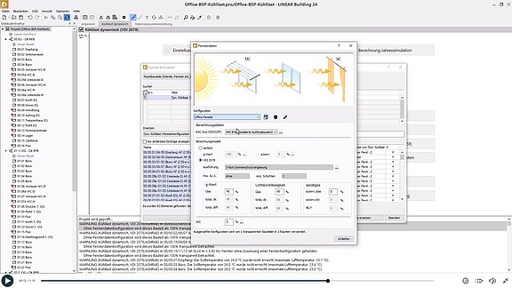 E-Learning - Dynamische Kühllast - Fensterkonfigurator