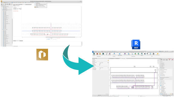 Draw calculated schematics from Building in Revit