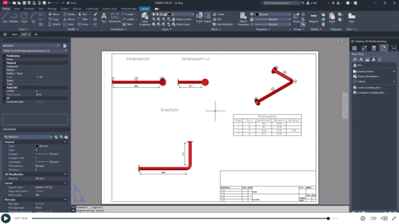 E-Learning - Assembly plan -AutoCAD - Assembly plan 