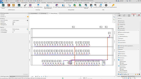 LINEAR Whats NEW V25 – Berechnetes Schema aus LINEAR Building in Revitübertragen 