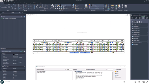 E-Learning - AutoCAD component lists - Configure calculation data