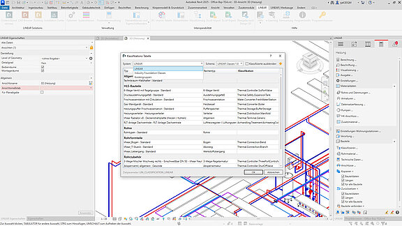 Whats New LINEAR V25 - Klassifizierung mit der LINEAR Solutions für Autodesk Revit