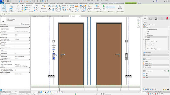 Aufputzelemente in Revit Schnitt  