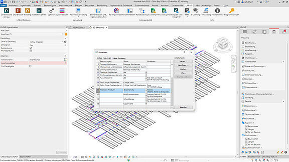 Whats New LINEAR V25 - Erweiterte globale Armaturzuweisung   