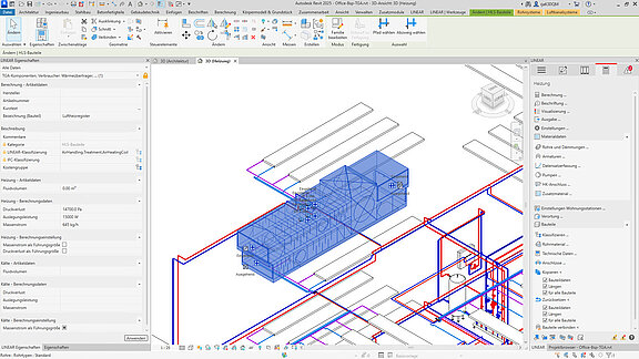 Whats New LINEAR V25 - Klassifizierung eines Lüftungsgerätes mit der LINEAR Solutions für Autodesk Revit