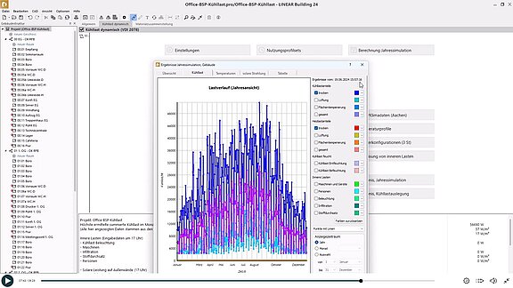 E-Learning - Dynamische Kühllast - Jahressimulation