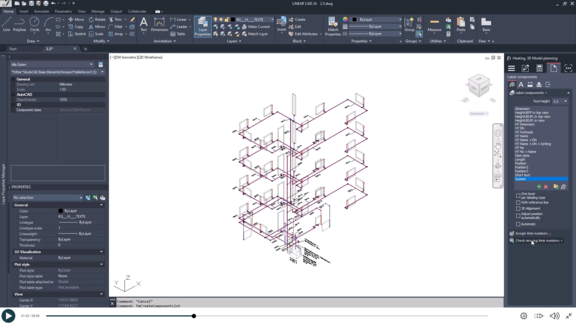 E-Learning: Basics of using LINEAR Solutions for AutoCAD - Labeling and Output tab