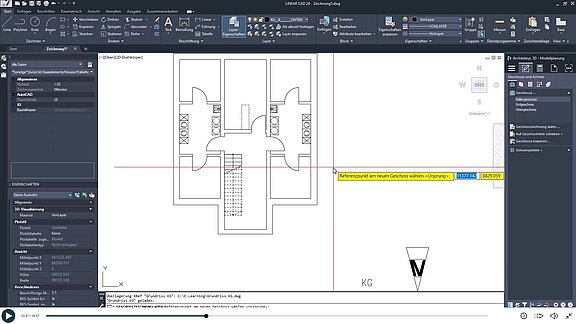 Architektur _Erstellen_AutoCAD - Grundriss platzieren