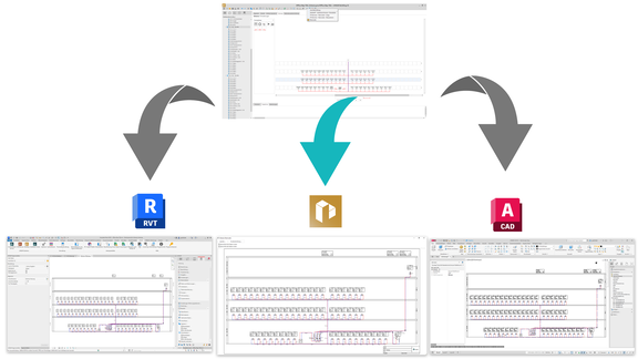 Whats New LINEAR V25 - Schema in Building erstellen und wahlweise ins CAD übertragen