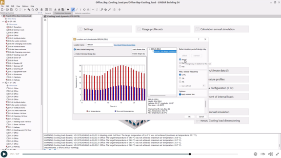 E-Learning - Dynamic cooling load - Location data