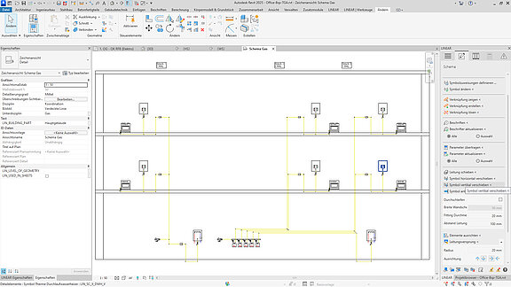 Gas Schema - Building- Revit