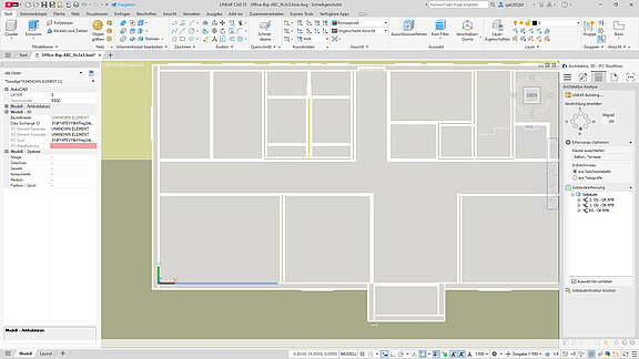 LINEAR Whats NEW V25 – IFC nach Himmelsrichtung ausrichten  