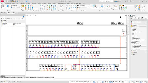 LINEAR Whats NEW V25 – Berechnetes Schema aus LINEAR Building ins AutoCAD übertragen 