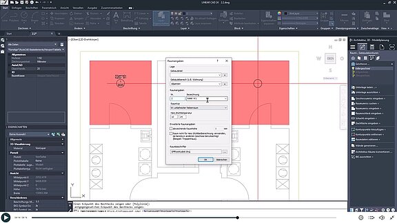 Architektur _Erstellen_AutoCAD - Räume definieren