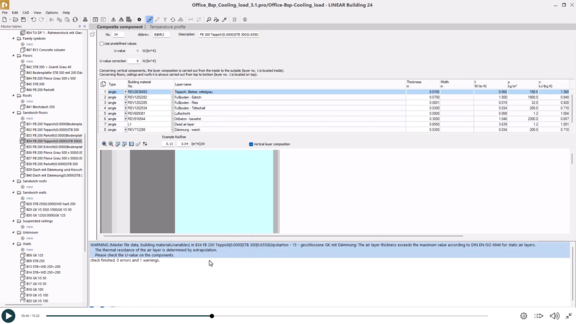 E-Learning - Dynamic cooling load - Enveloping surfaces