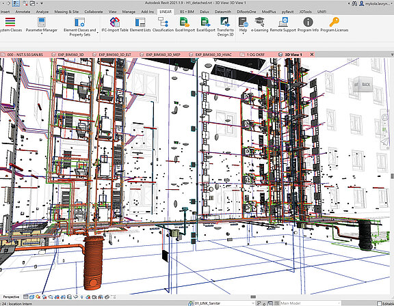 Bild 1: Das hochwertige BIM-Modell ermöglichte präzise Berechnungen und Systemkoordination