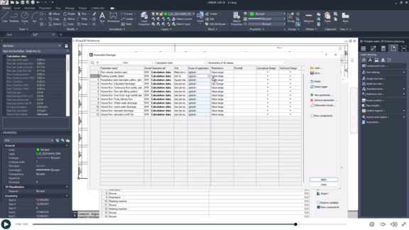 E-Learning - AutoCAD component lists - Parameter management