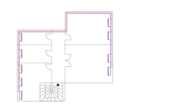 Detector de gas natural en AutoCAD